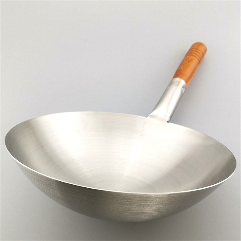 旺利来不锈钢大汤勺加厚汤壳木柄隔热大锅舀水勺油瓢油壳酒店用品