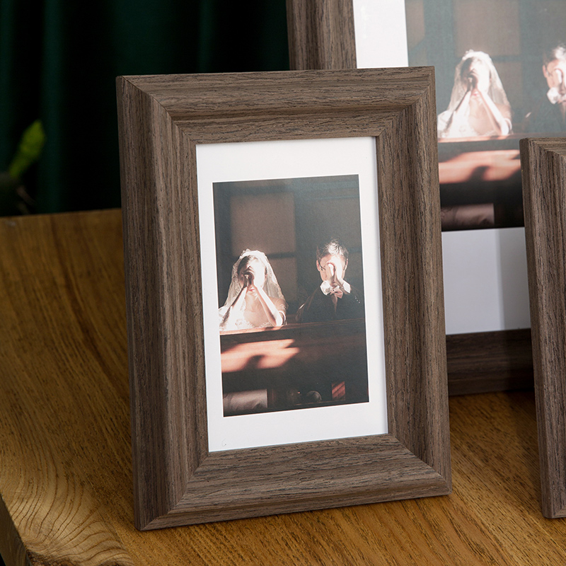 洗照片加相框定制实木画框装裱外框寸7寸寸寸挂墙摆台竖横