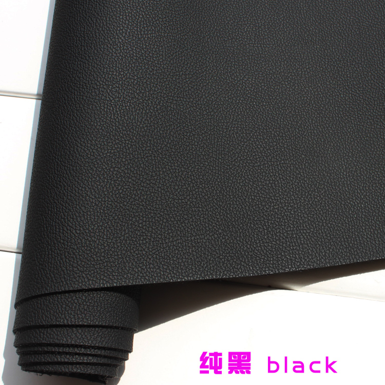 半米价 纯黑色mm加厚超纤皮革面料汽车坐垫沙发硬包软包皮革仿真