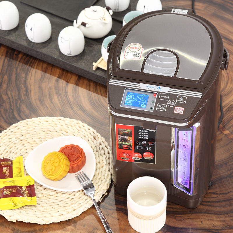 家用台式饮水机全自动智能保温电热开水机不锈钢恒温烧水壶4.5L6L