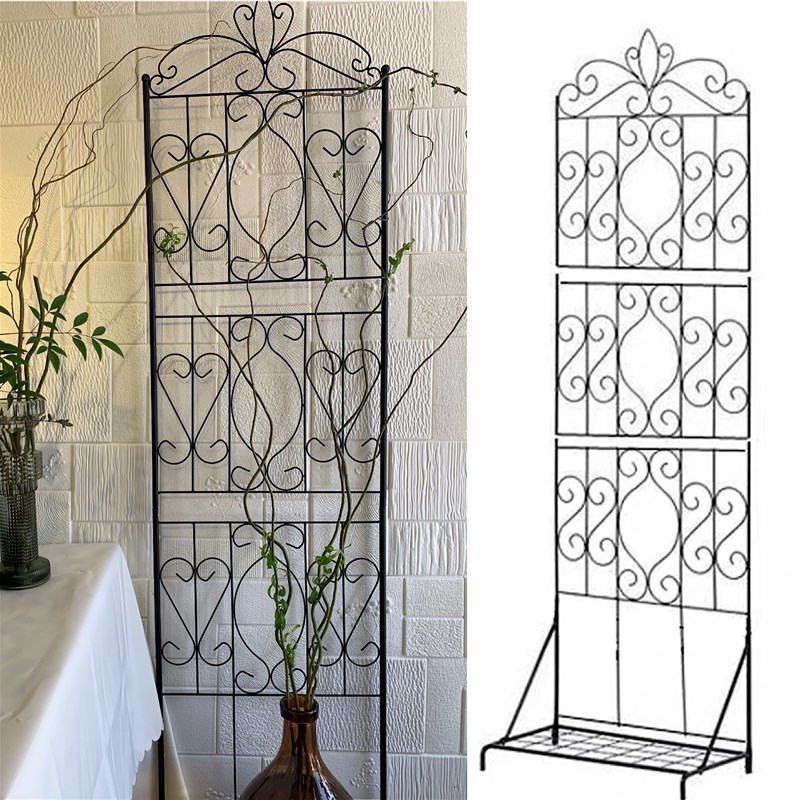 带底座可拆式铁艺屏风爬藤架紫花支架庭院户外月季铁线莲攀爬花架
