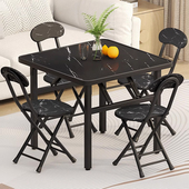 吃饭桌烤火餐桌小四方桌椅出租房屋用正方形小户型桌子