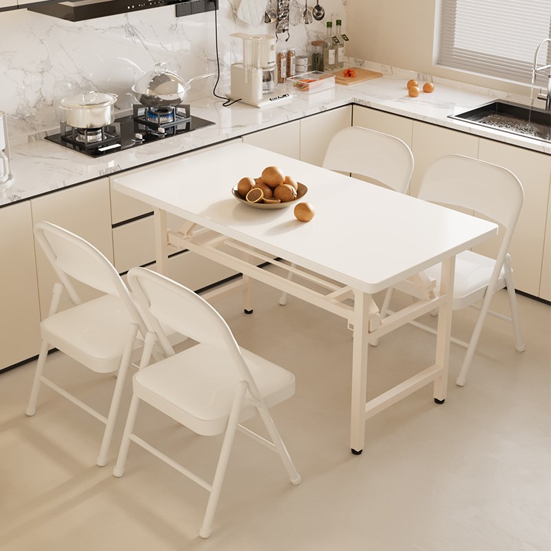 折叠桌餐桌家用吃饭桌宿舍地摊桌子快餐桌出租屋便携长条桌