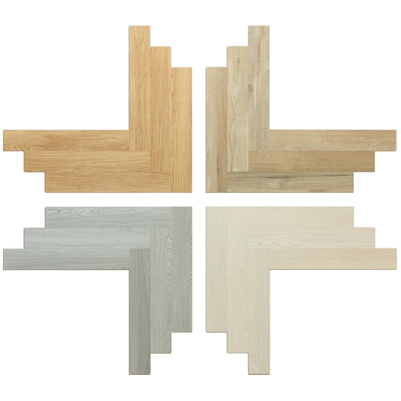 PC石塑锁扣人字拼地板5mmPC石晶防水加厚耐磨复合翻新环保地板