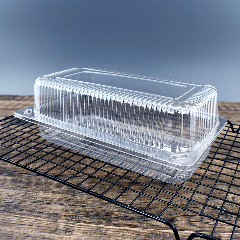 RF312透明中式糕点盒一次性高透烘焙包装桃酥吸塑西点盒100个