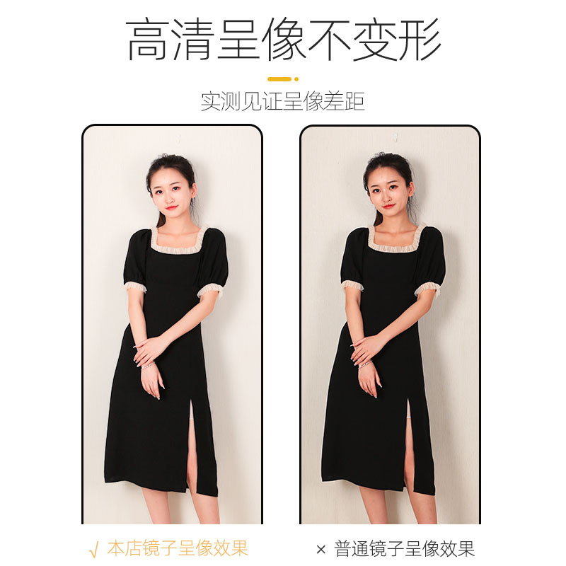 壁挂式客厅装饰穿衣镜家用玄关门后试衣镜挂衣架全身镜玻璃镜子