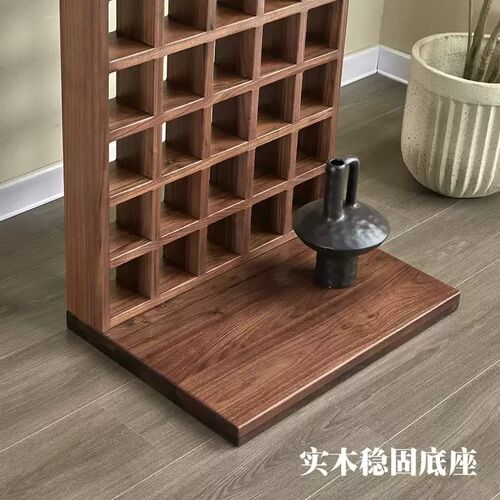 北美新实木屏风客厅入户玄关饰柜屏风