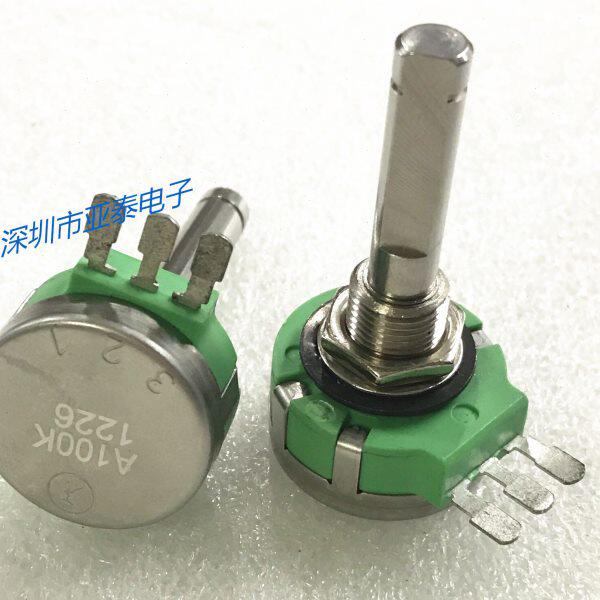 电位器E24A15-15A100K轻手感长寿命单圈电位器阻值A100K轴长35MM