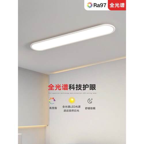休闲吸顶灯全光谱护眼卧室灯过道阳台灯入口走廊L斯堪的纳维亚Led