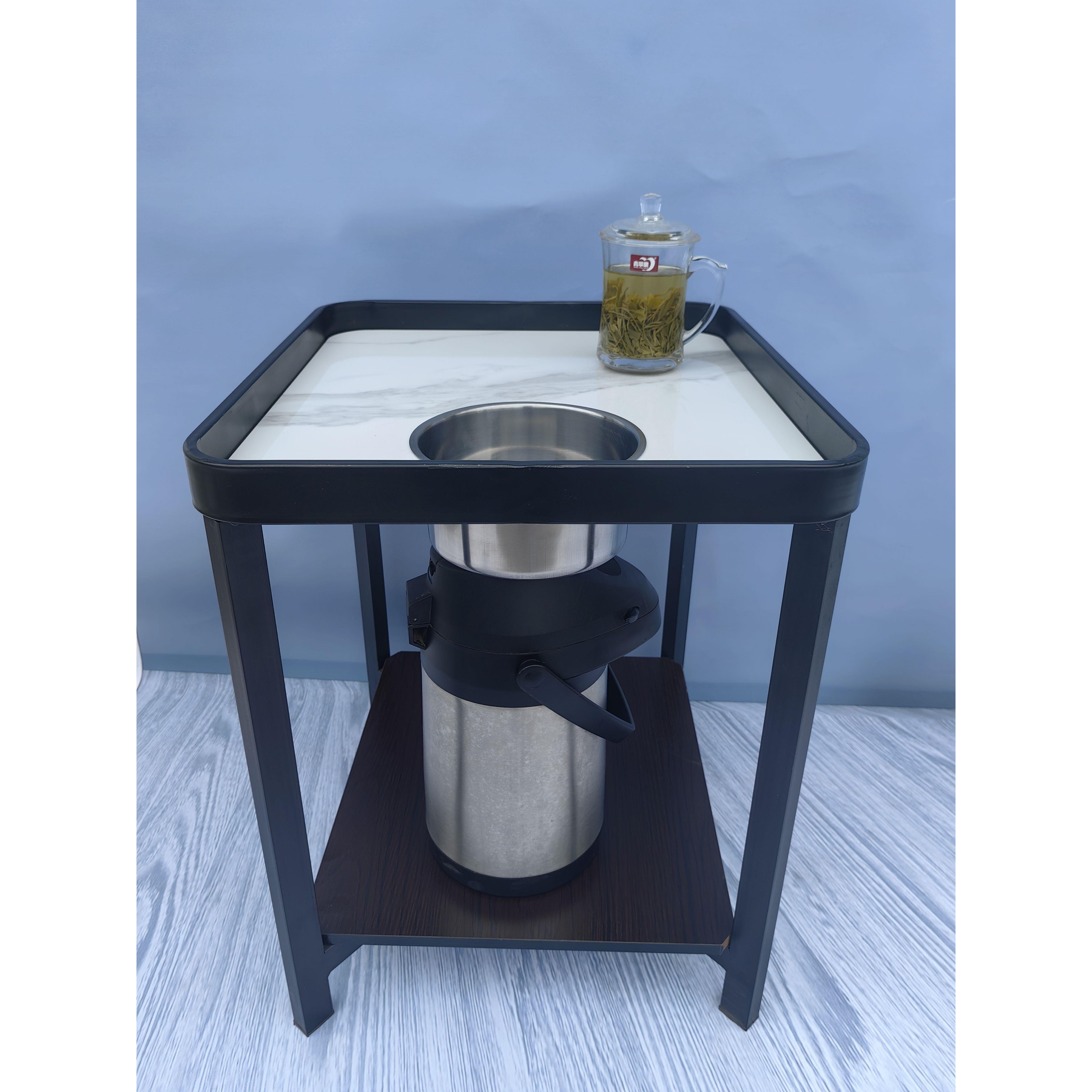 麻将机茶几茶楼茶几麻将机岩板茶几棋牌室专用茶水架不锈钢茶几图片