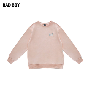 绣花小标圆领休闲卫衣 新款 BAD BOY2025春季