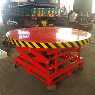 厂家销售电动遥控升降舞台固定液压升降平台汽车展厅旋转舞台
