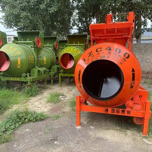 供应现货JZC400型滚筒搅拌机轮胎移动式4轮柴油混合设备