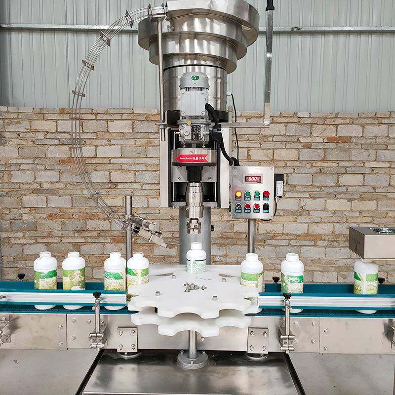 全自动四轮旋盖机日化矿泉水瓶塑料瓶搓盖机玻璃瓶饮料酒瓶拧盖机