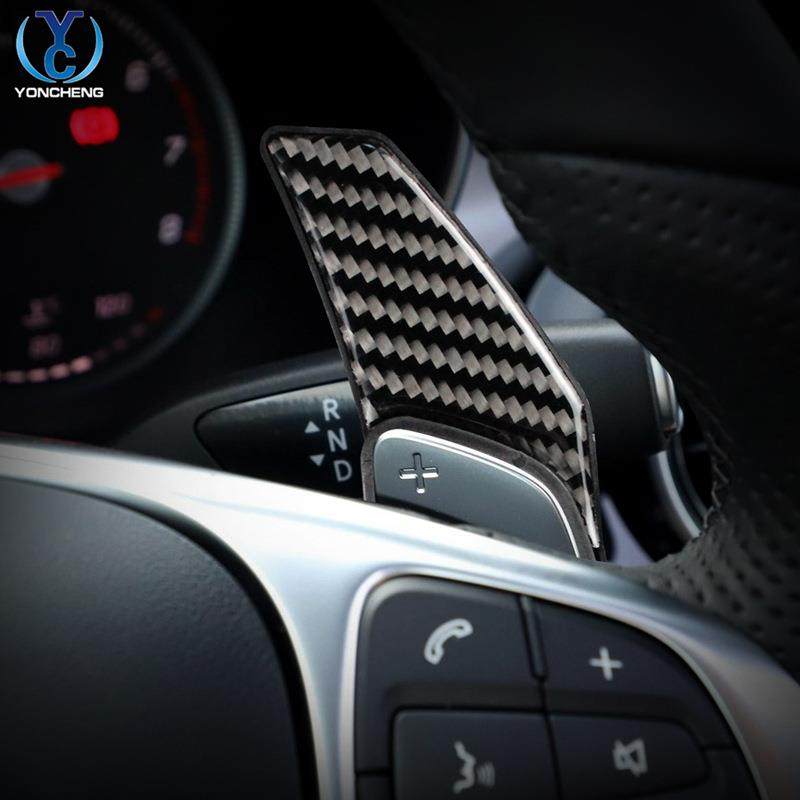 适用于奔驰方向盘换挡拨片ABCES级GLAGLCGLKGLE碳纤维内饰改装,居家日用,美容小工具,淘宝优惠券,粉丝福利购,淘宝优惠卷