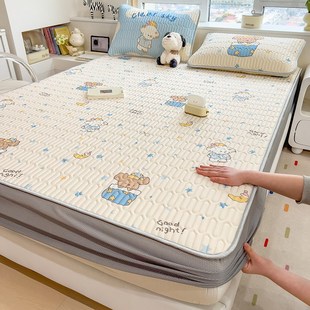 冰丝席可机洗空调席子 三件套母婴a类床笠款 夏季 乳胶凉席2025新款