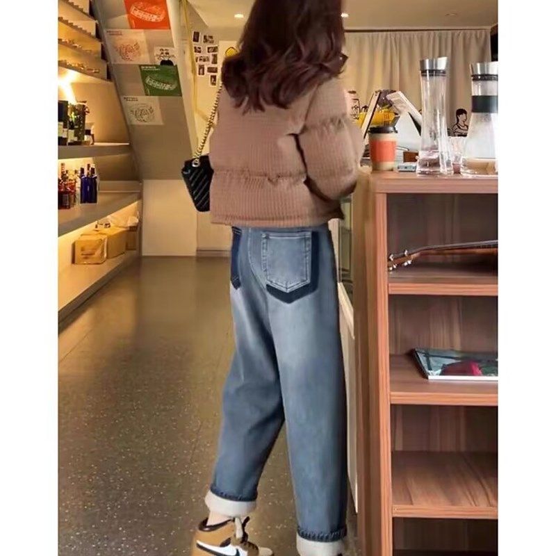 孕妇牛仔裤春秋款时尚外穿宽松哈伦裤秋冬加绒老爹裤2025新款长裤,孕妇装/孕产妇用品/营养,孕妇打底裤,淘宝优惠券,粉丝福利购,淘宝优惠卷