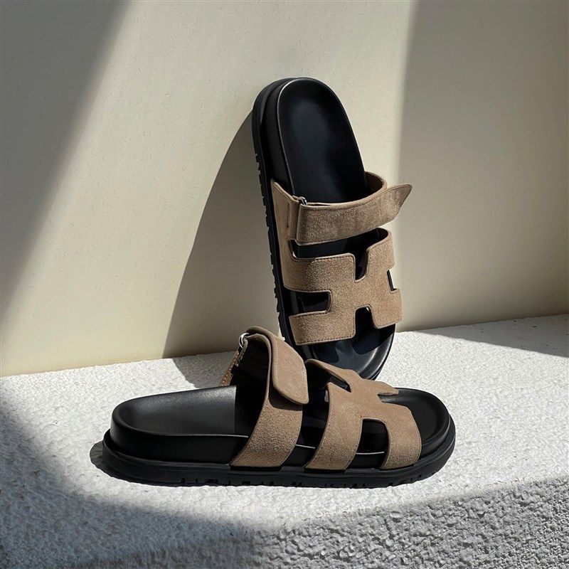 复古二舅鞋女厚底拖鞋女一字带平底凉鞋2023年新款拖鞋夏季外穿女,女鞋,一字拖,淘宝优惠券,粉丝福利购,淘宝优惠卷