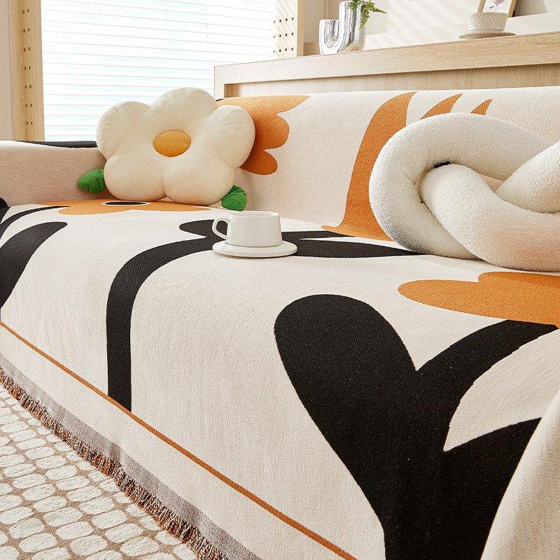 沙发垫雪尼尔四季通用风防滑防猫抓一片式全包沙发巾罩,居家布艺,沙发垫,淘宝优惠券,粉丝福利购,淘宝优惠卷