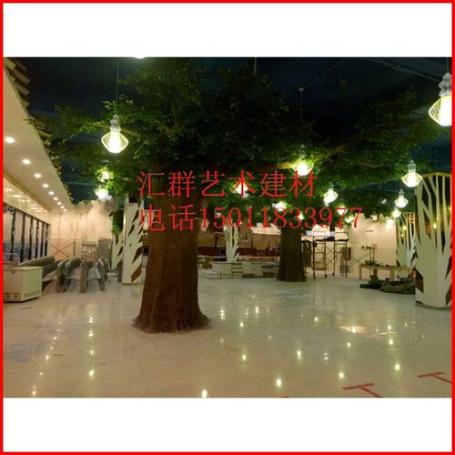 仿真特色水泥树 景观树 室内外假树 大型树 古朴风格 装饰绿植