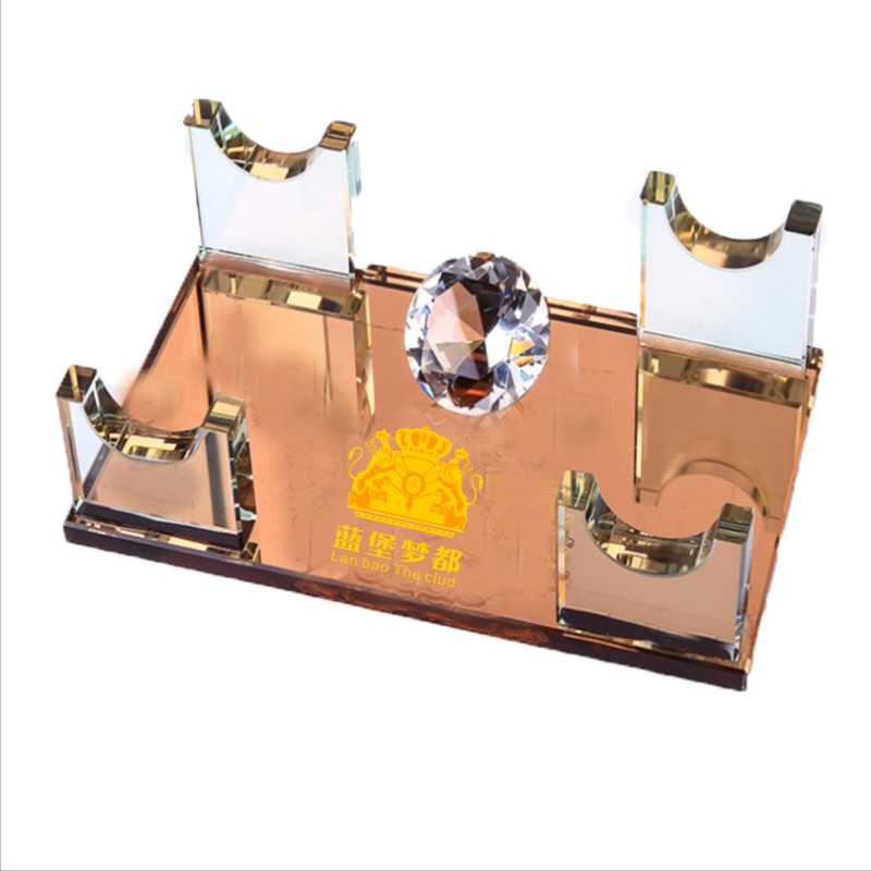 水晶话筒架ktv 话筒水晶底座无线话筒座话筒底座支架卡拉OK话筒座