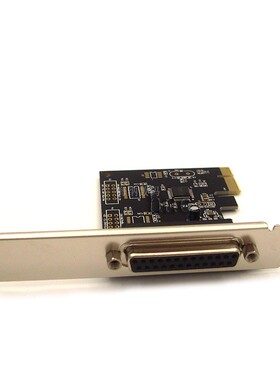 PCI-E并口卡pcie转lpt25孔针式老式打印机扩展卡雕刻机线切割转接
