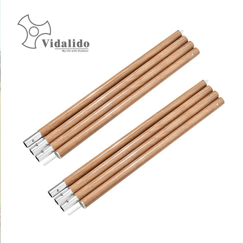 加厚木纹铝合金天幕撑杆帐篷杆仿真木纹营杆遮阳棚支架雨棚撑杆