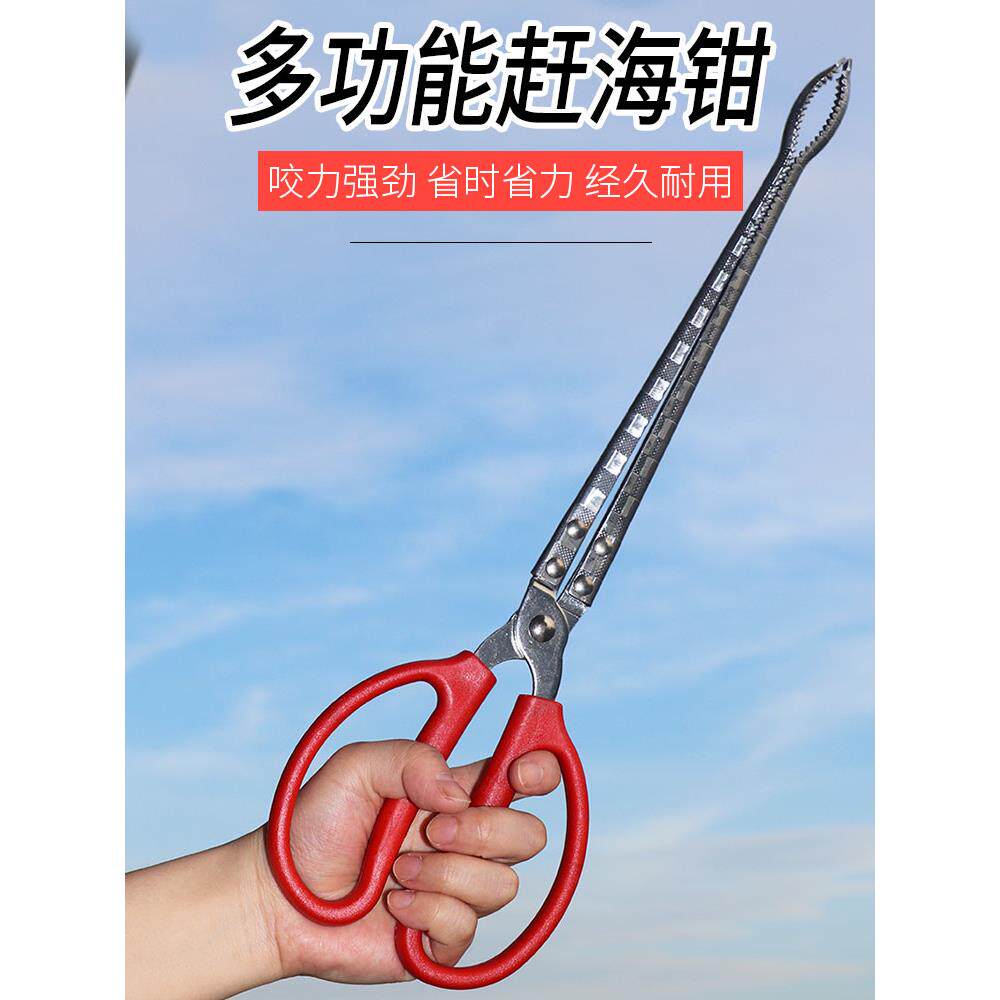 赶海工具儿童抓螃蟹钳子黄鳝夹不锈钢防滑夹海边黄善龙虾专用装备,家庭/个人清洁工具,垃圾夹,淘宝优惠券,粉丝福利购,淘宝优惠卷