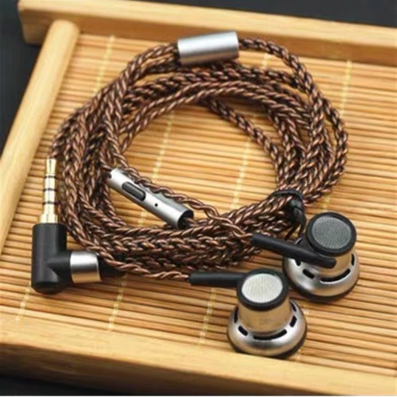 高保真音效千元级金属腔体发烧定制监听HIFI耳塞麻花线材带麦线控