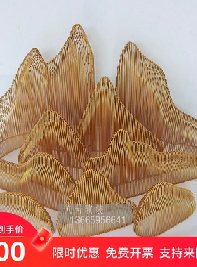 定制镂空假山铁艺抽象形雕塑售楼处酒店庭院水池装饰景观场所摆件