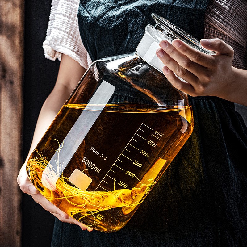 玻璃瓶泡酒专用酒瓶存酒罐装酒器皿酒坛子容器加厚高档密封酿酒桶