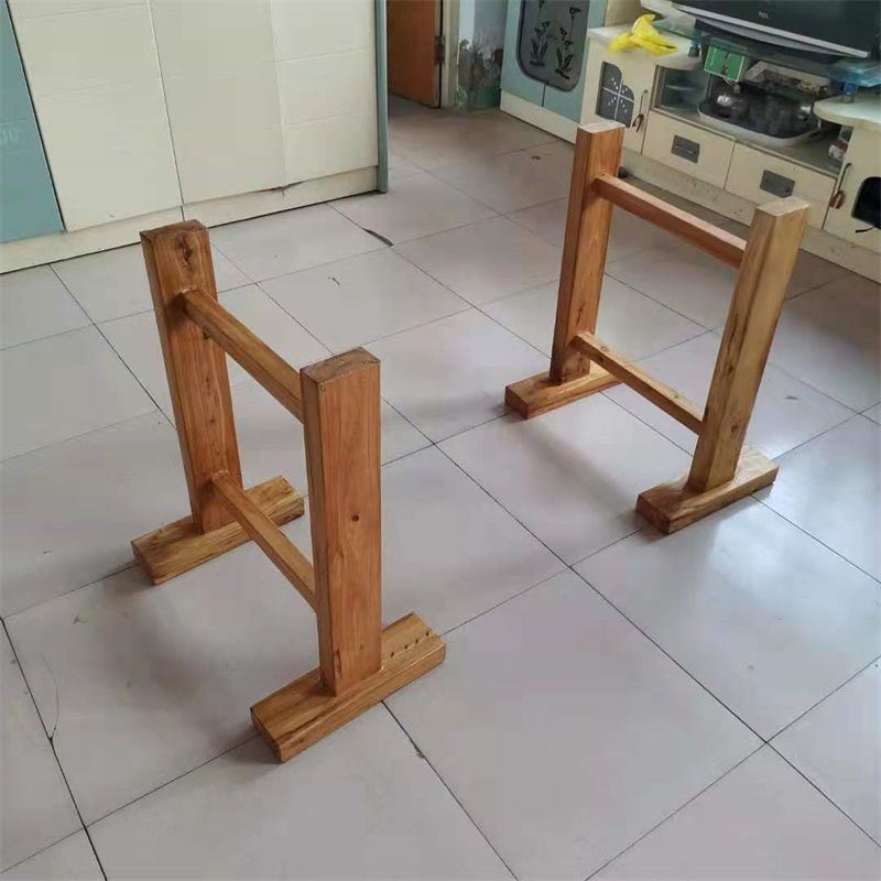 老榆木实木桌腿桌脚大板支架桌架餐桌腿木质脚工字架家用茶台腿