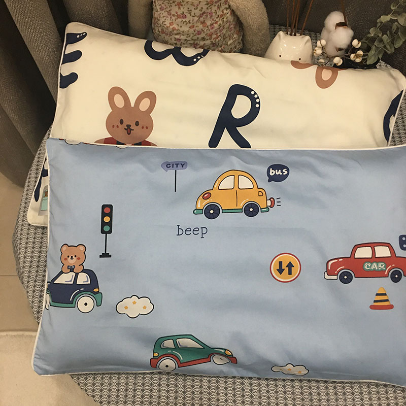 0支长绒棉儿童全棉卡通枕贡缎印花宝宝0xcm/x55/x0cm