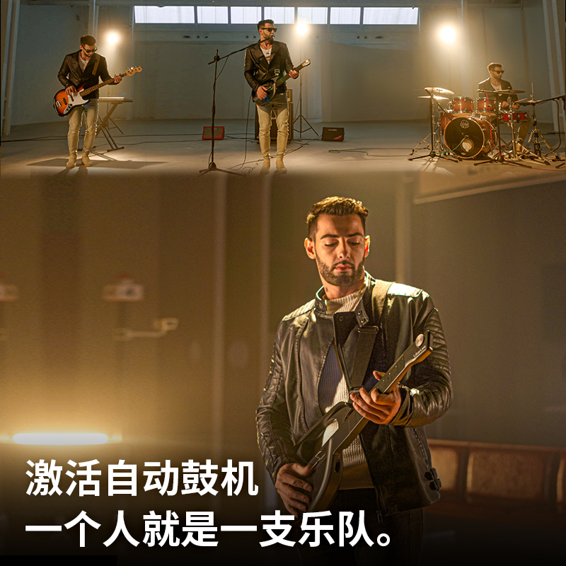 LiberLive C1 融合伴奏吉他 无弦吉他自动挡弹唱一人乐队折叠露营