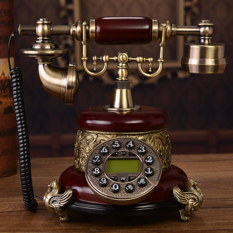 欧式固定电话坐机仿古复古插卡座机家用古董创意时尚老式