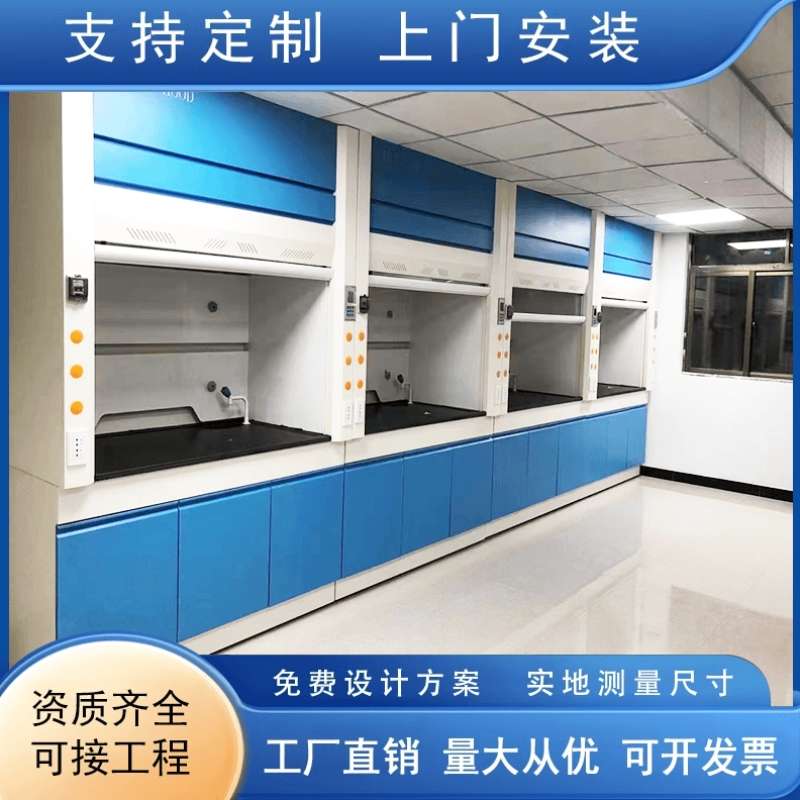 耐腐蚀通风柜负压抽风柜试验室工作台落地型O桌面通风厨净气钢制