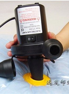 精品两用电动抽气泵车载家用电泵气筒(电动+充气+抽气)--黑色