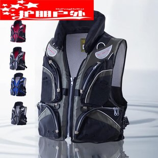 澳颜莱钓鱼救生衣大浮力船用钓鱼轻便便携垂钓马Q甲背心灰色(有领