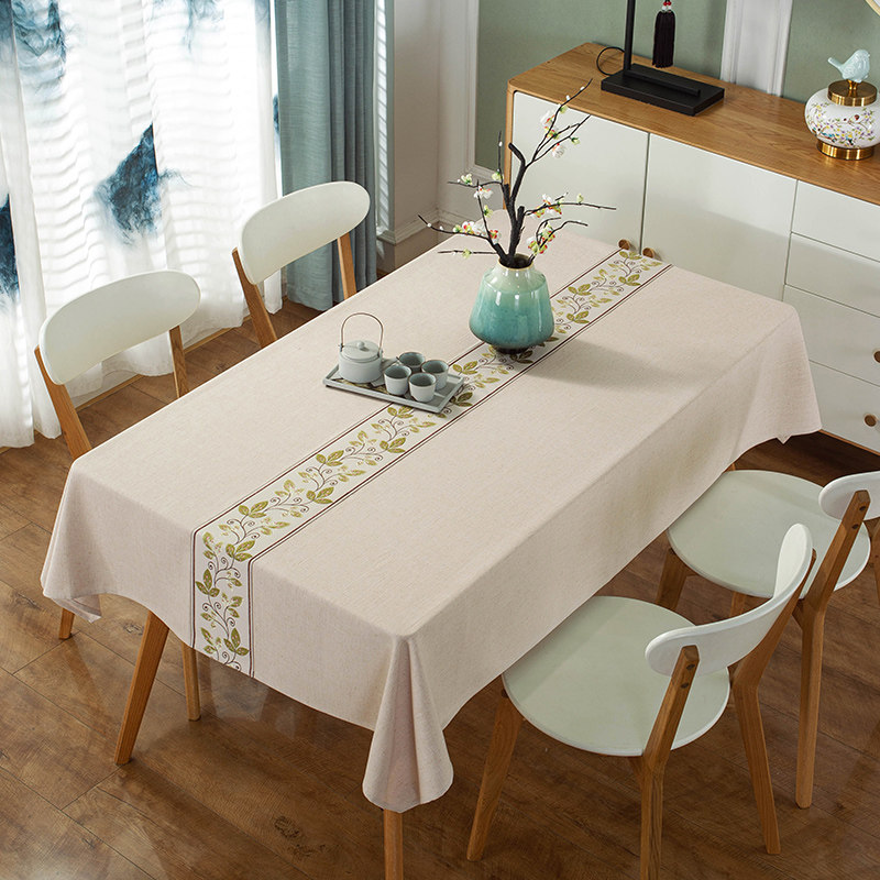 桌布布艺棉麻现代亚麻加厚餐桌布长方形家用素色盖巾台布,居家布艺,桌布,淘宝优惠券,粉丝福利购,淘宝优惠卷