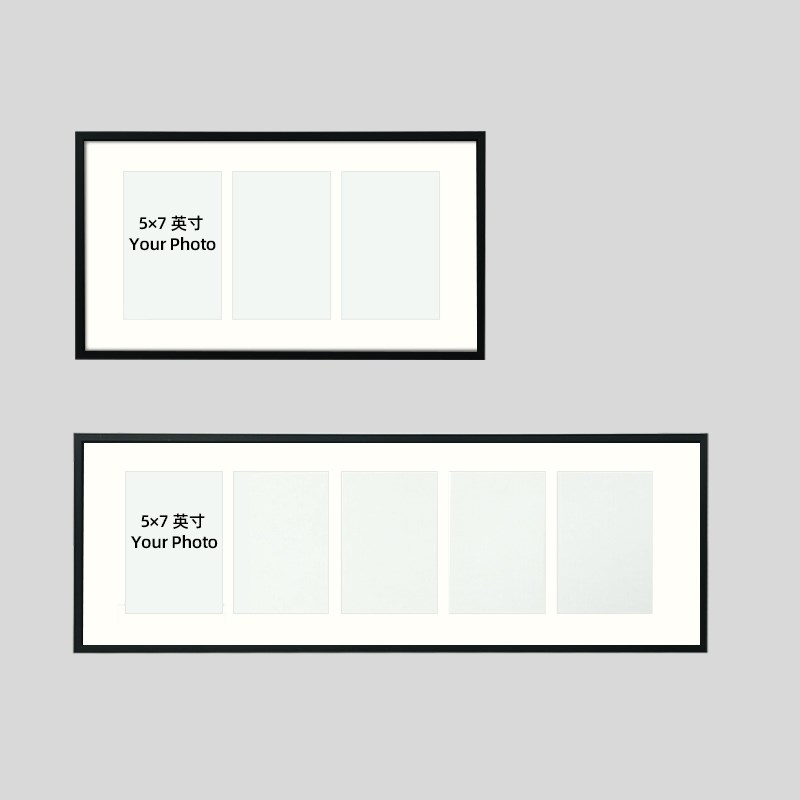 7寸相框金属创意5联三联多孔框冲洗照片做成宫格组合画框挂墙定制
