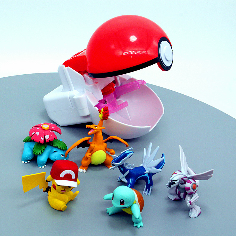 TOMY多美卡儿童动物玩具抓宝精灵球帝牙卢卡 帕路奇亚小抓娃娃机