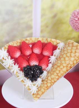 诱人食欲特色小吃可丽饼明档展示模型创意家居摆饰Crepes质优价廉