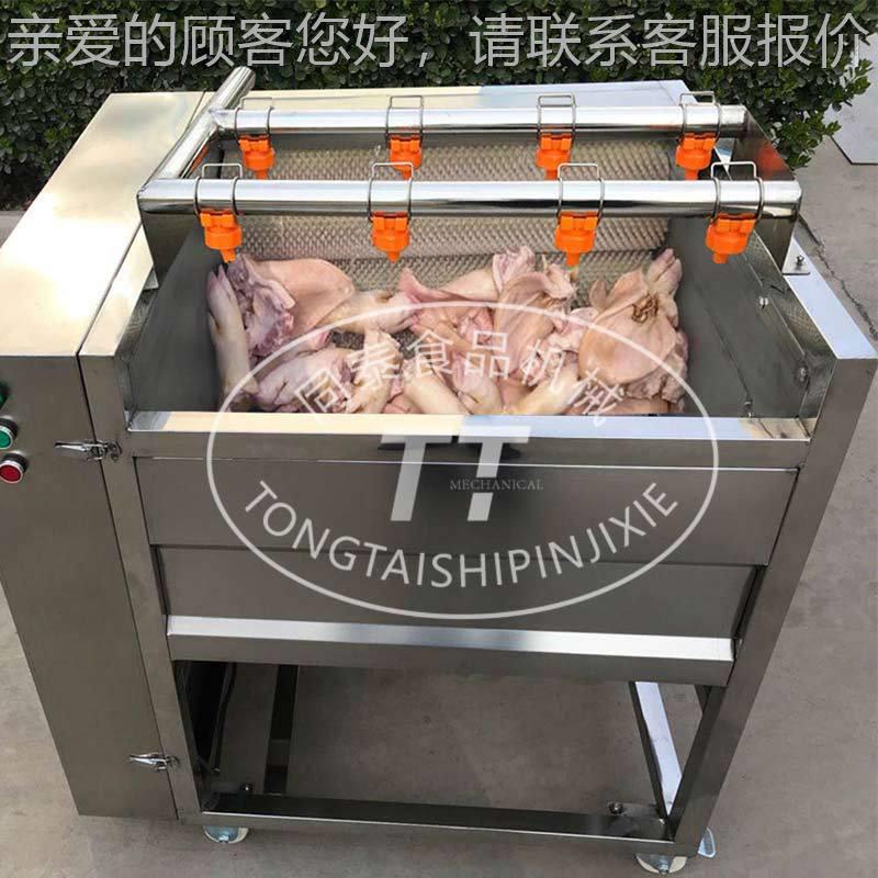 自动多功能猪脚清洗 洗猪头猪蹄毛刷机机 业TQX-1200洗蹄羊专蹄牛