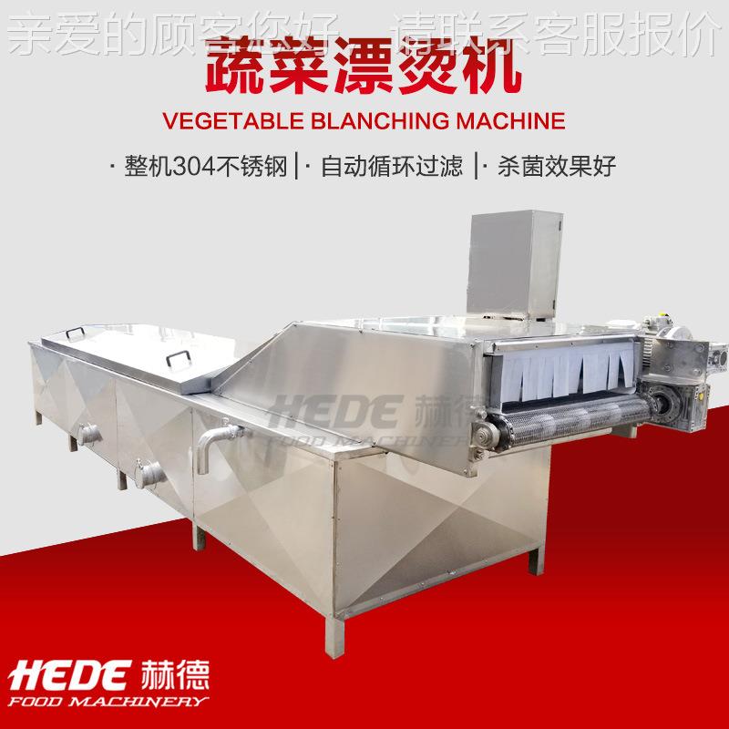 全自动蒸汽蔬菜烫冷却线 烫食HD5000品加工果预煮流水线 漂机水厂