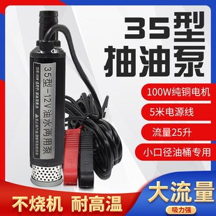 35型电动抽油泵12v24v220v电动柴油泵迷你小型电动加油泵