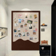 照片墙背景板毛毡板幼儿园软木板展示墙创意装 饰留言板墙面展示板