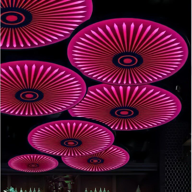 炫彩七彩幻彩氛围灯酒吧清吧餐饮火锅店烧烤店电影院科技馆VR吊灯