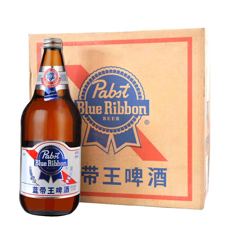 blueribbon蓝带王黄啤酒938ml6瓶10