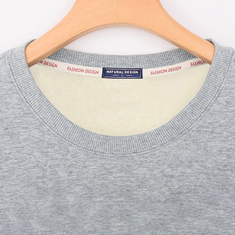 带绒卫衣男秋冬季加绒加厚外套200斤胖男士宽松加肥加大码保暖衣