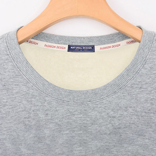 带绒卫衣男秋冬季加绒加厚外套200斤胖男士宽松加肥加大码保暖衣